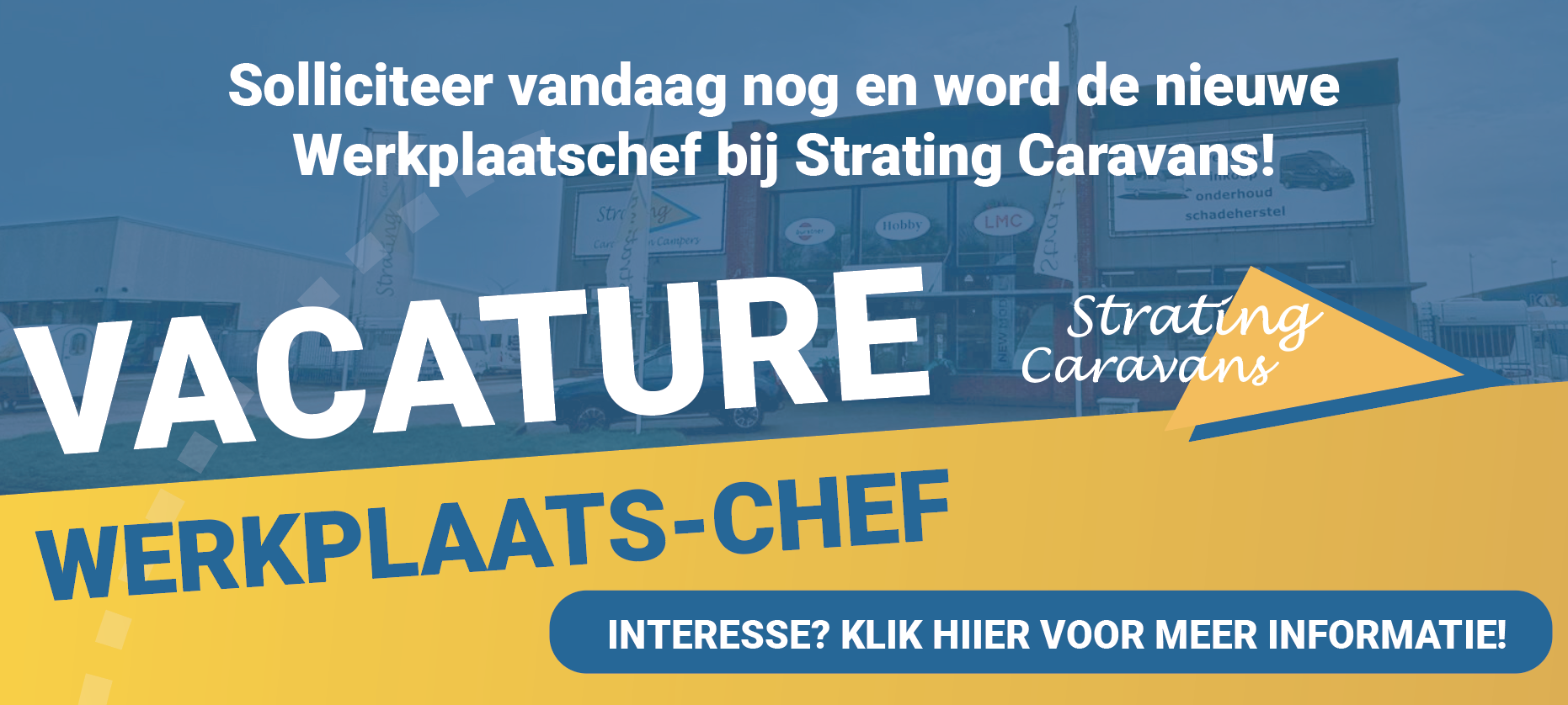 vacature werkplaats-chef Strating caravans